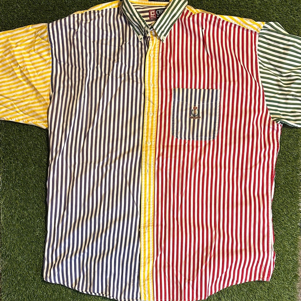 VINTAGE Chaps Ralph Lauren Multicolor Striped Button Down Shirt